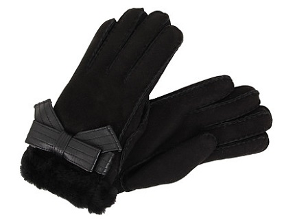 UGG Josette Deco Bow Black gloves-ishops